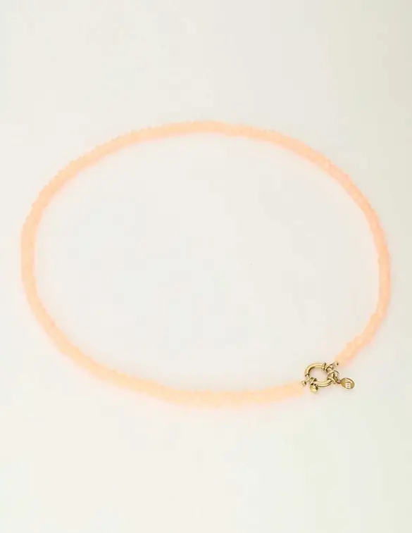 My Jewellery Necklace beads lock orange MJ10086