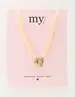 My Jewellery Necklace beads lock orange MJ10086