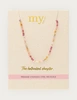 My Jewellery Necklace beads pink MJ13747