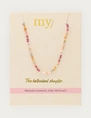 My Jewellery Necklace beads pink MJ13747