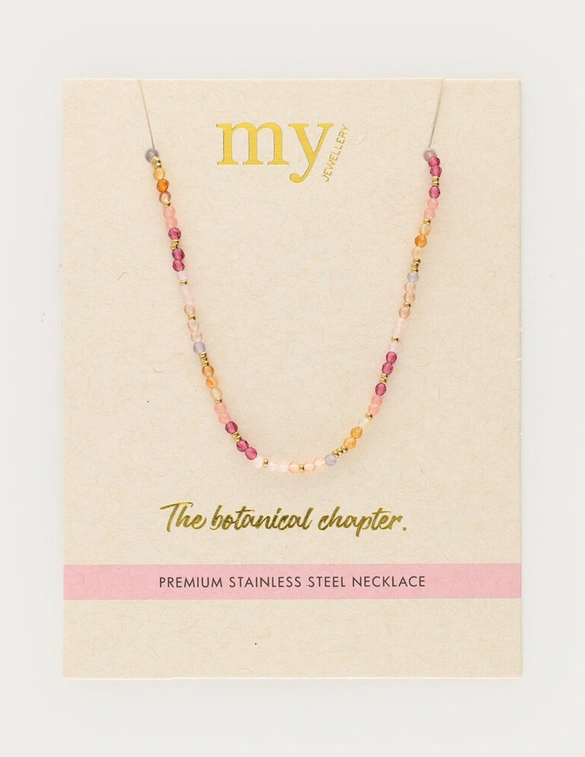 My Jewellery Necklace beads pink MJ13747