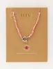 My Jewellery Necklace beads pink with lock pink MJ10727