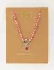 My Jewellery Necklace beads red with lock MJ10729