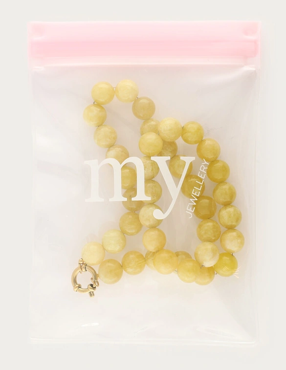 My Jewellery Necklace beads yellow MJ14558