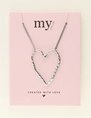 My Jewellery Necklace big open heart MJ09537