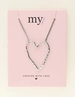 My Jewellery Necklace big open heart MJ09537