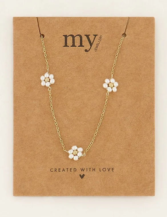 My Jewellery Necklace blooming pearl flower MJ06985