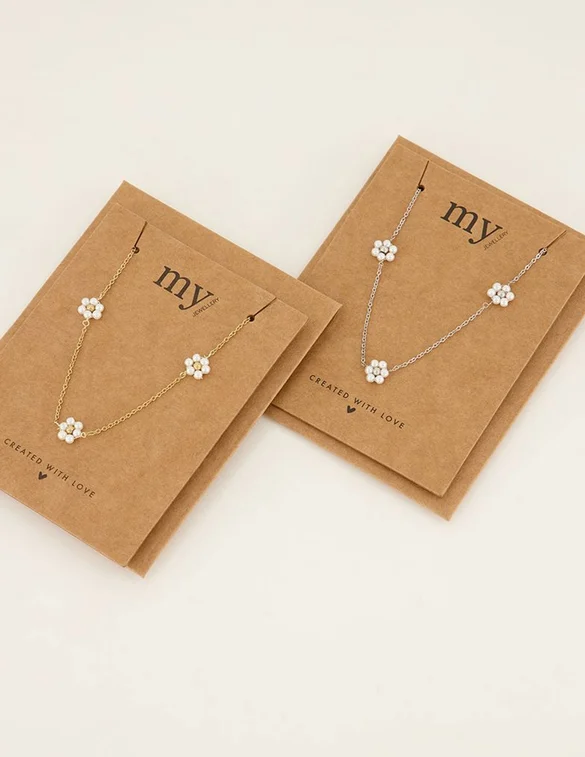 My Jewellery Necklace blooming pearl flower MJ06985