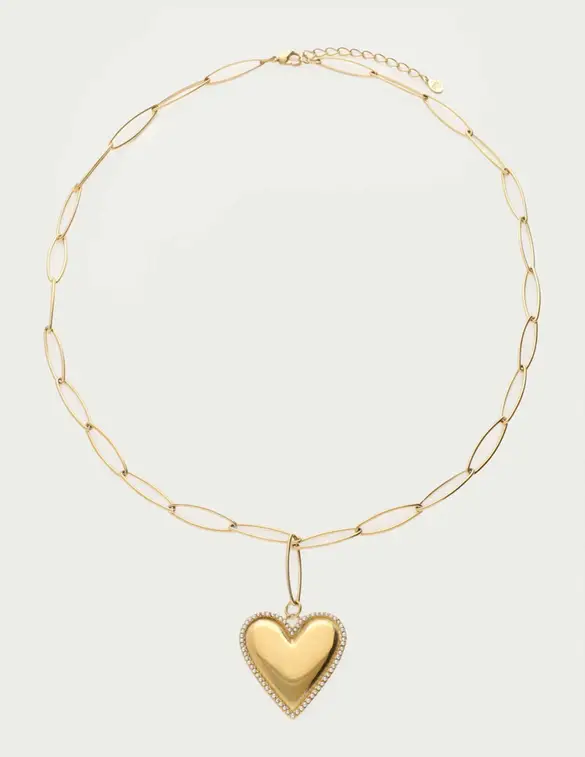 My Jewellery Necklace chain heart pearls MJ13060