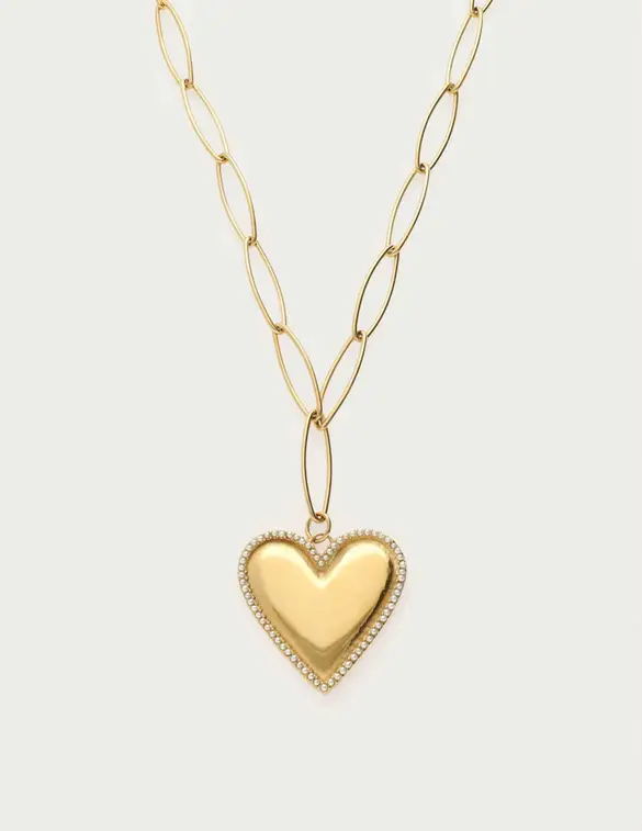 My Jewellery Necklace chain heart pearls MJ13060