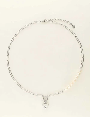 My Jewellery Necklace chain pearls heart charm MJ08762