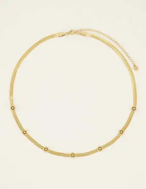 My Jewellery Necklace chain with flowers MJ08179