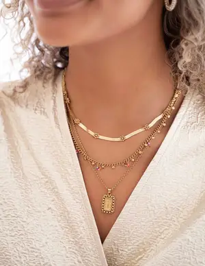 My Jewellery Necklace chain with stones MJ08185