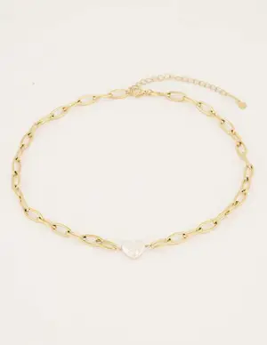My Jewellery Necklace chains pearl heart MJ06021