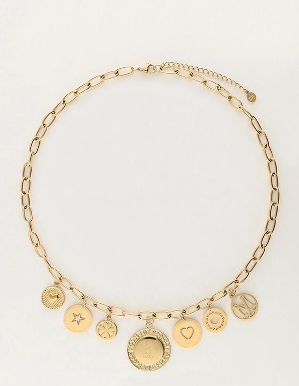 My Jewellery Necklace charm coins MJ11981
