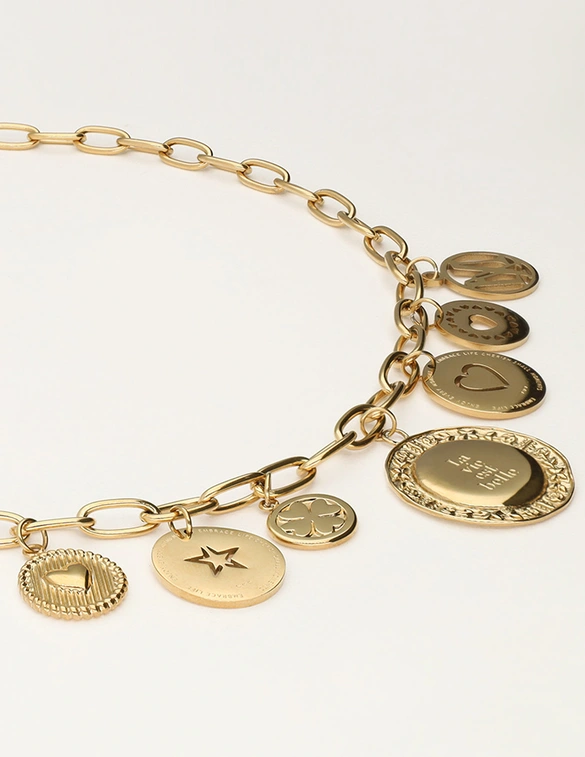 My Jewellery Necklace charm coins MJ11981