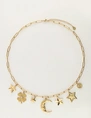 My Jewellery Necklace charm moon clover star MJ11985