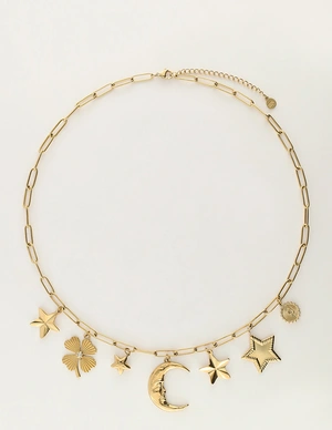 My Jewellery Necklace charm moon clover star MJ11985