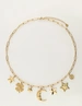 My Jewellery Necklace charm moon clover star MJ11985