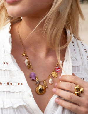 My Jewellery Necklace charms fish & shell MJ13025