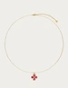 My Jewellery Necklace clover pink agate MJ13748