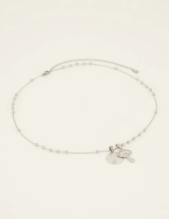 My Jewellery Necklace coin and mushroom MJ07631