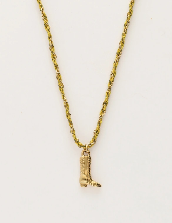 My Jewellery Necklace cord green boot MJ12206