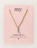My Jewellery Necklace cord green boot MJ12206