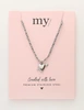 My Jewellery Necklace cord lilac heart arrow MJ12205