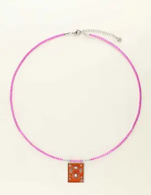 My Jewellery Necklace cord orange charm MJ09427