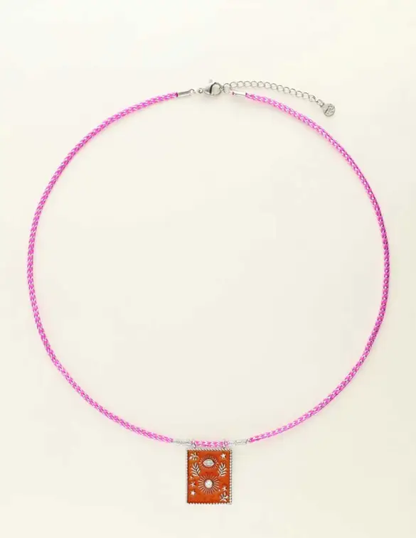 My Jewellery Necklace cord orange charm MJ09427