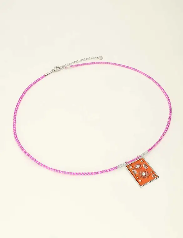 My Jewellery Necklace cord orange charm MJ09427