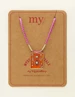 My Jewellery Necklace cord orange charm MJ09427