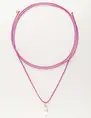 My Jewellery Necklace cord pearl purple MJ10271