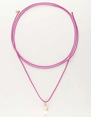 My Jewellery Necklace cord pearl purple MJ10271