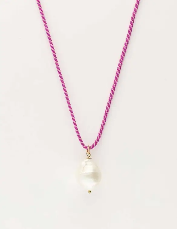 My Jewellery Necklace cord pearl purple MJ10271