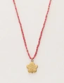 My Jewellery Necklace cord pink flower MJ12204