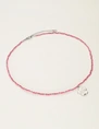 My Jewellery Necklace cord pink flower MJ12204