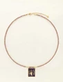 My Jewellery Necklace cord purple charm MJ09428