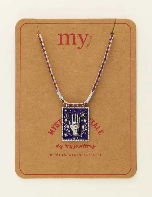 My Jewellery Necklace cord purple charm MJ09428