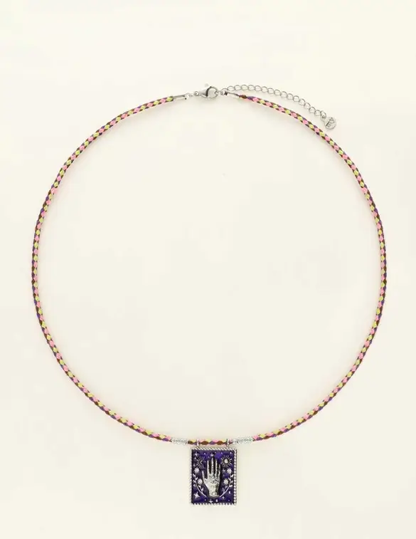 My Jewellery Necklace cord purple charm MJ09428