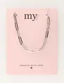 My Jewellery Necklace equal large square chain MJ10394