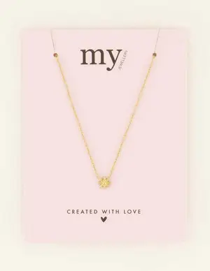 My Jewellery Necklace fine with flower MJ08747