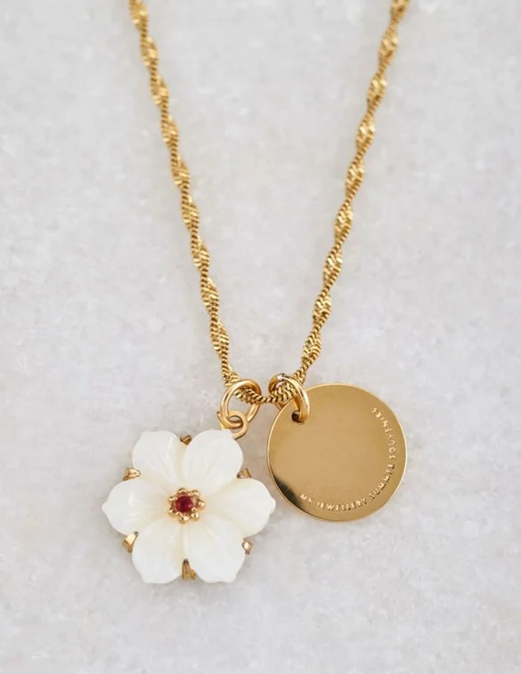My Jewellery Necklace flower/coin Summer MJ07213