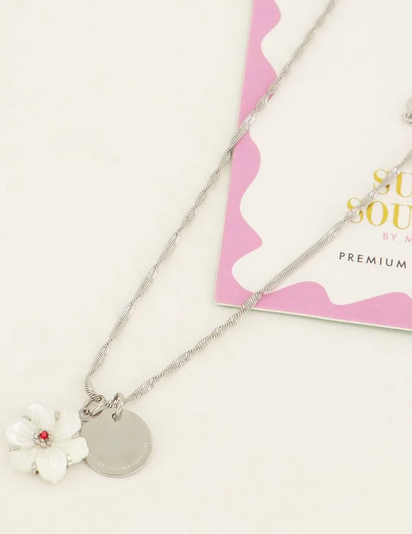 My Jewellery Necklace flower/coin Summer MJ07213