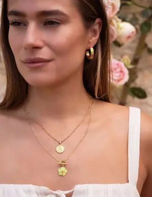 My Jewellery Necklace flower lime MJ08638