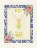 My Jewellery Necklace flower lime MJ08638
