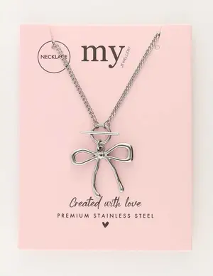 My Jewellery Necklace front lock bow MJ10992