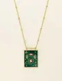 My Jewellery Necklace green square charm MJ09421