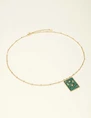 My Jewellery Necklace green square charm MJ09421